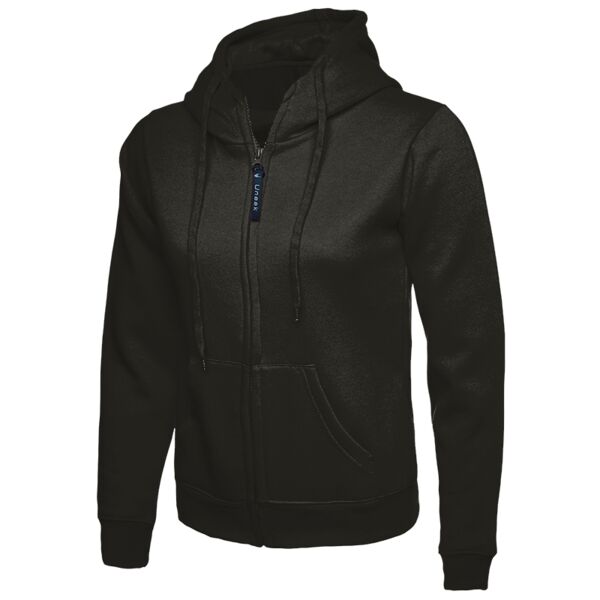Ladies Classic Full Zip Hooded Sweatshirt Thumbnail